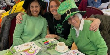 Local leprechauns (COATS visitors) help celebrate St. Patrick’s Day