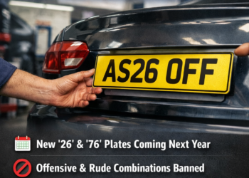 DVLA BANS HUNDREDS OF NUMBER PLATES FOR 2026