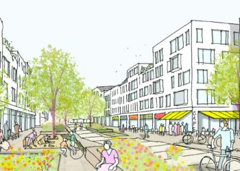 Artist's impression of the proposed Loddon Garden Village (image credit: Savills Urban Design)