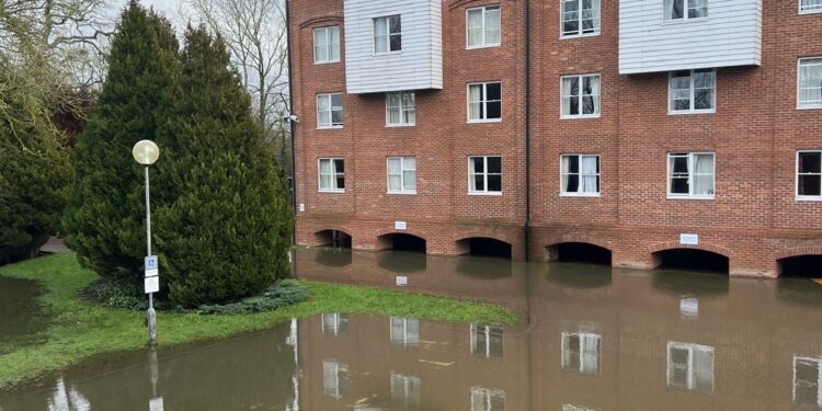 Flooding in Wokingahm