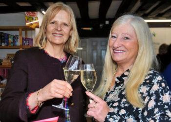 Pictured is WADE Patron, Lucy Zeale and Fiona Wright, WADE Trustee