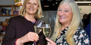 Pictured is WADE Patron, Lucy Zeale and Fiona Wright, WADE Trustee
