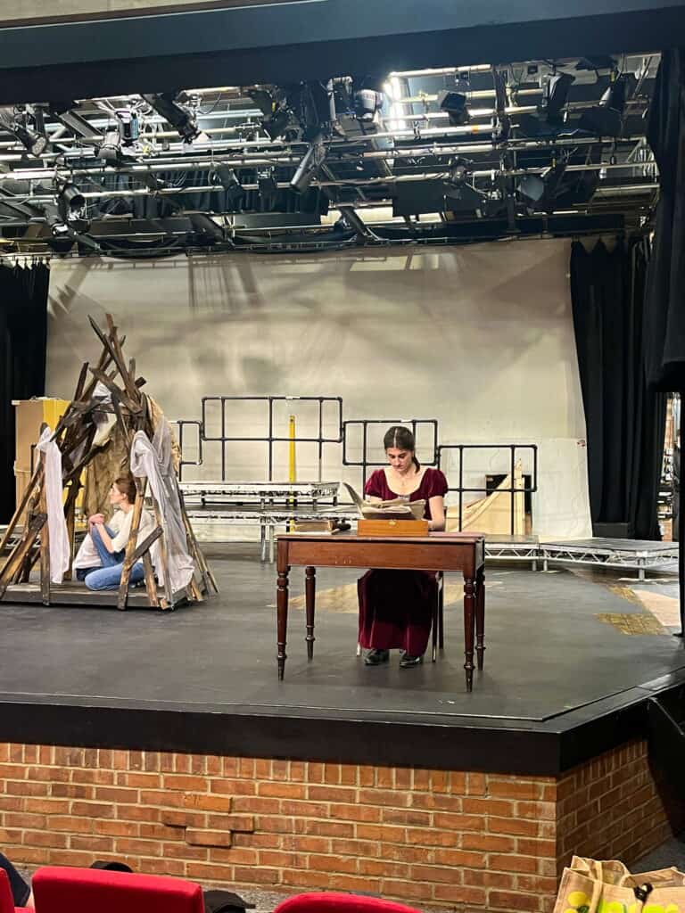 Performers rehearse scenes from Frankenstein at Wokingham Youth Theatre.