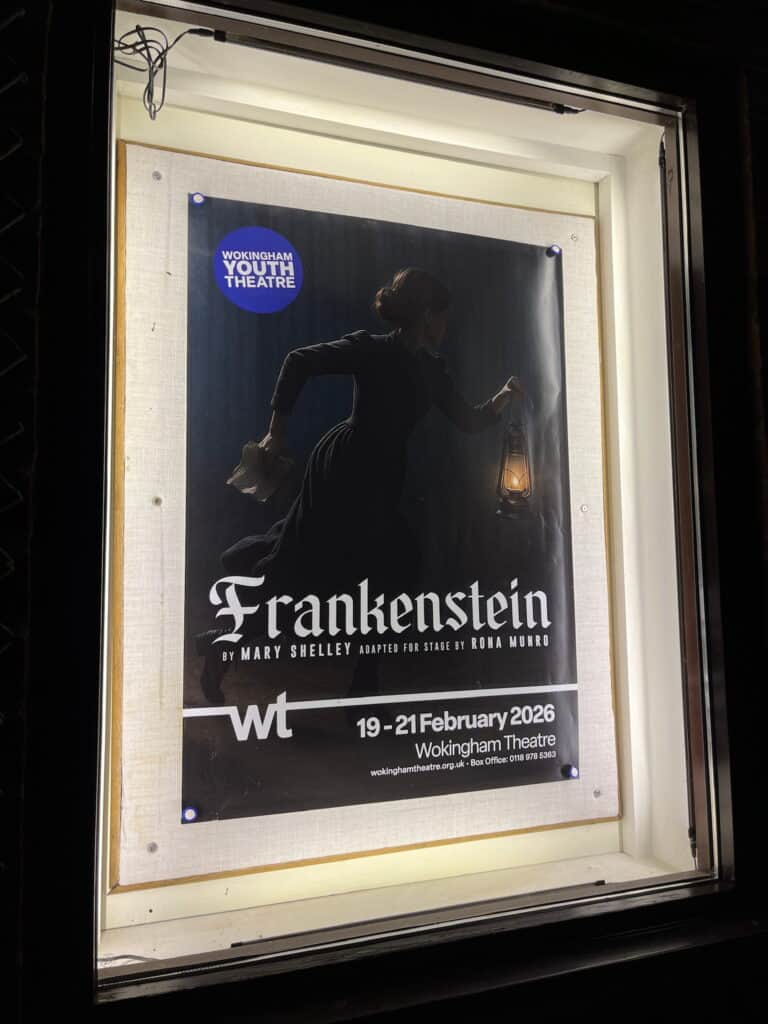 Wokingham Youth Theatre promotes Frankenstein play at Wokingham Theatre.