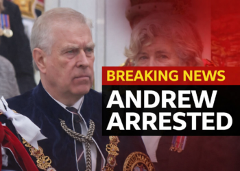 • Breaking news: Andrew's solemn moment