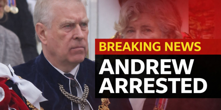 • Breaking news: Andrew's solemn moment