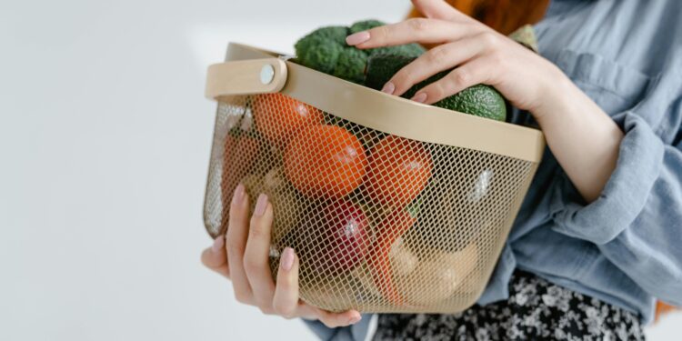 Shopping basket retail sales UK